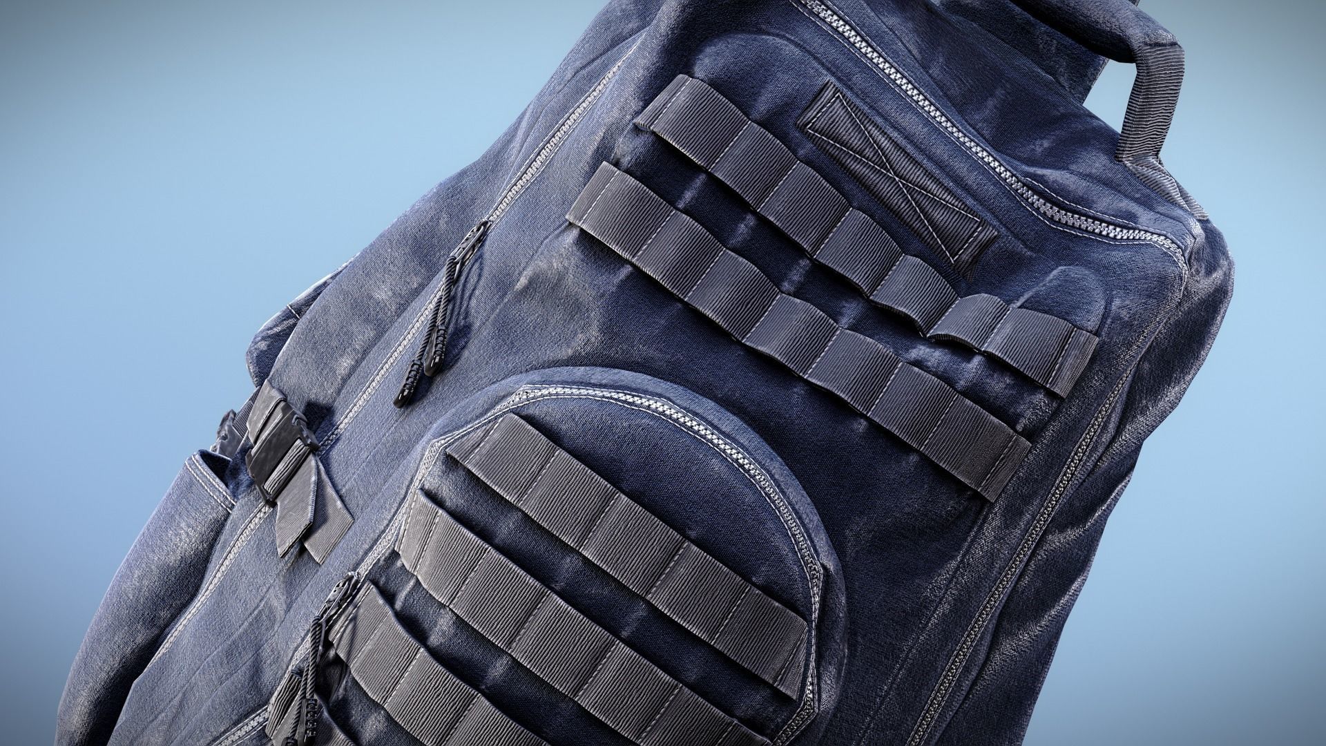 Backpack Game-Ready Low-poly 3D model_5