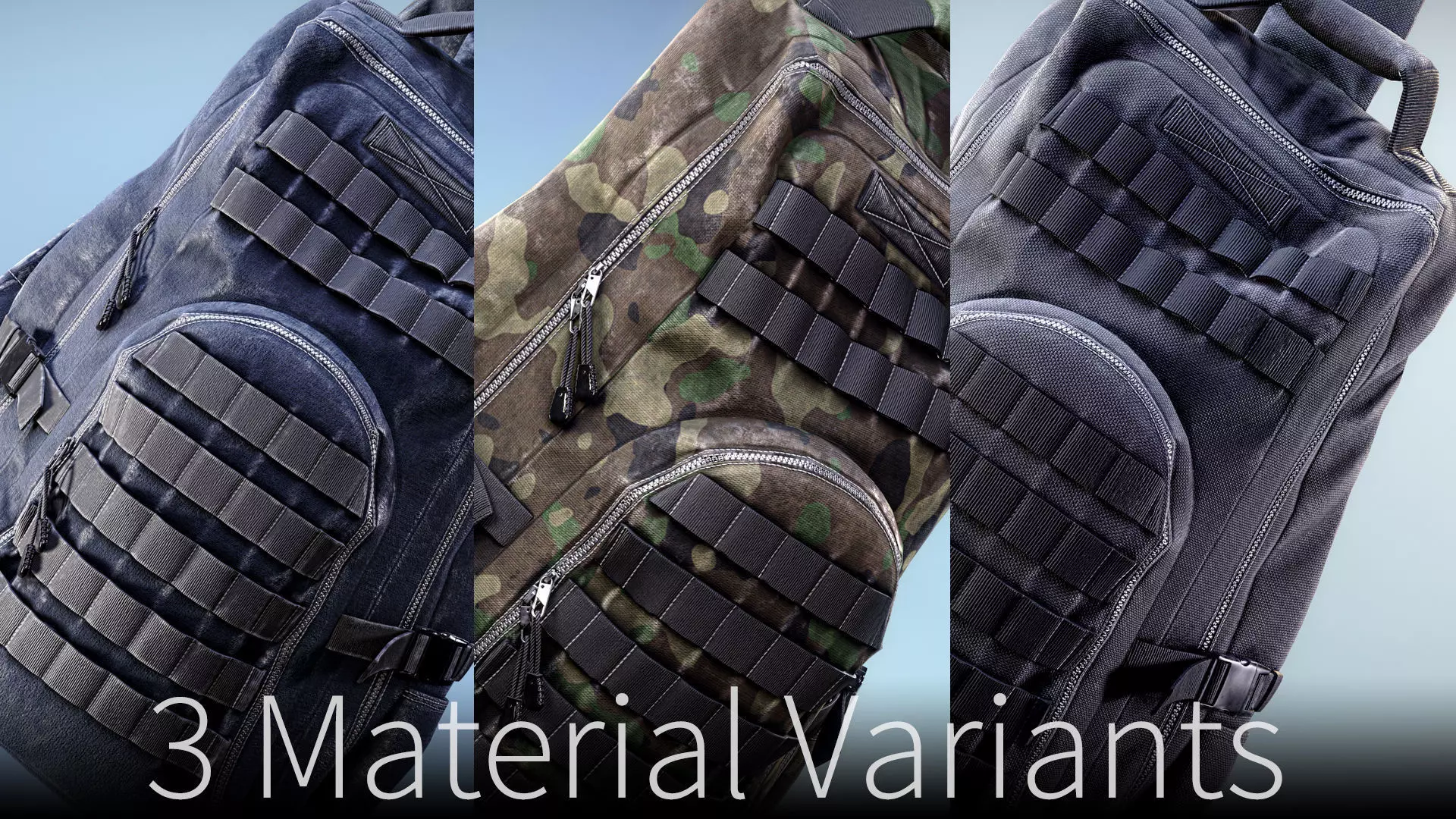 Backpack Game-Ready Low-poly 3D model_0