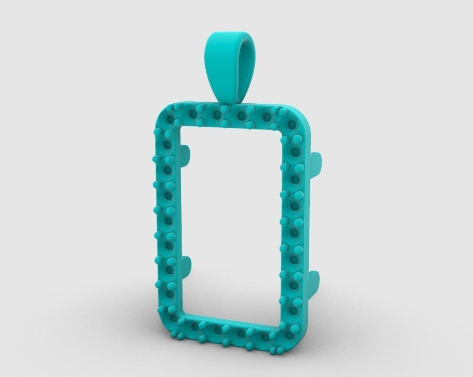 diamond credit suisse fortuna gold pamp bar frame 3D print model_6