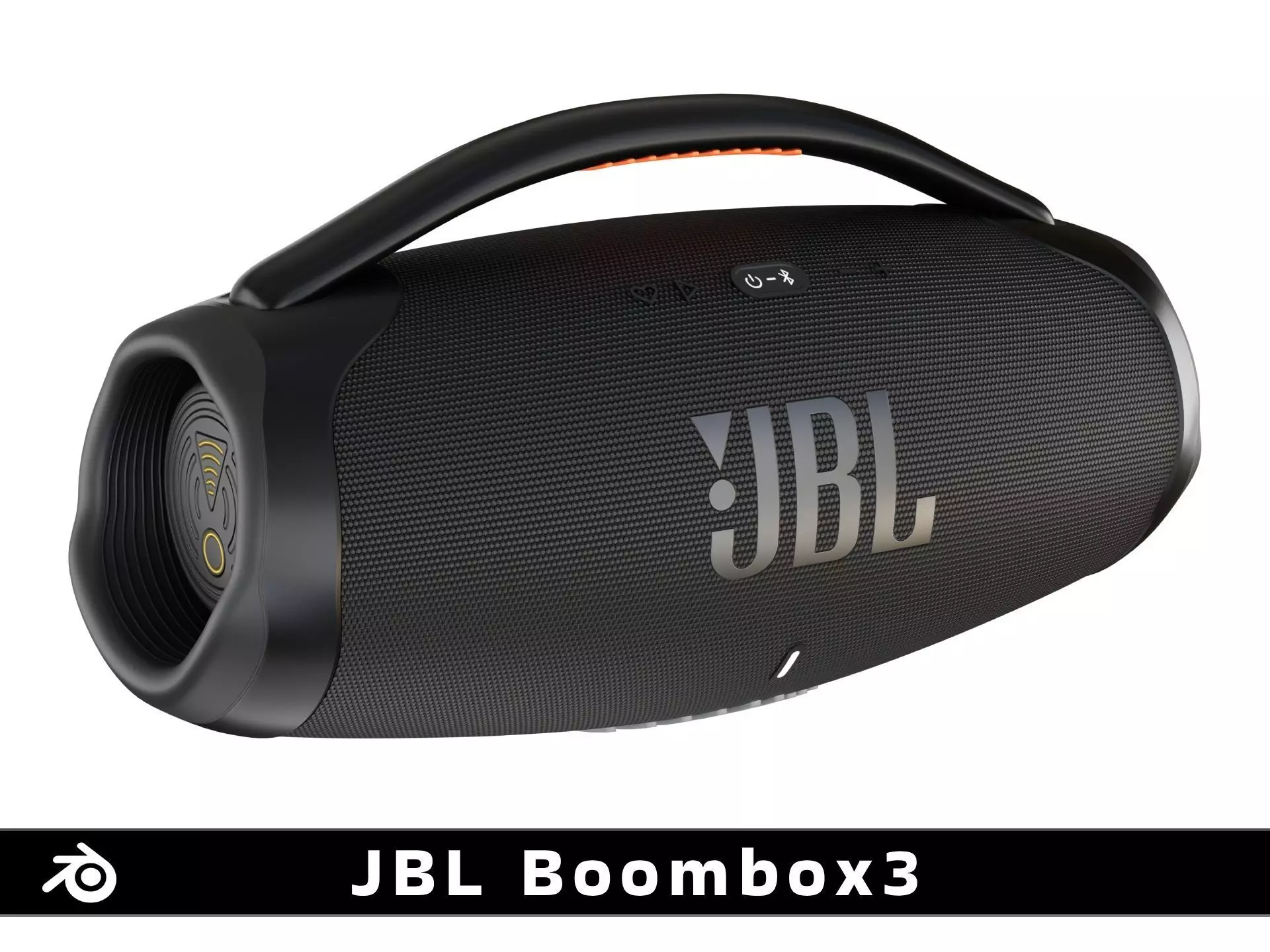 JBL Boombox3 Wi-Fi Speaker Low-poly 3D model_0