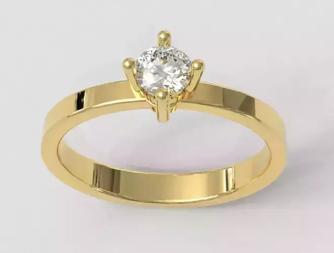 4mm Engagement Ring