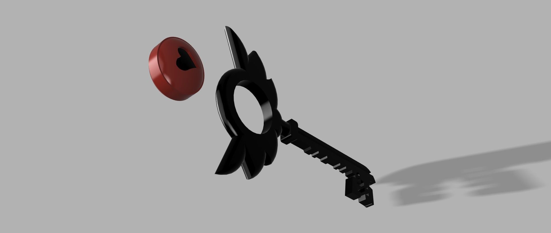 Hazbin hotel demon key 3D print model_4