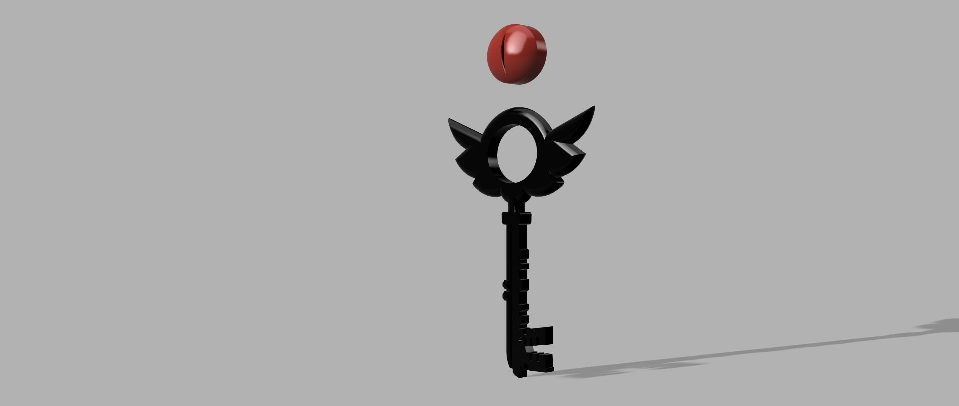 Hazbin hotel demon key 3D print model_5
