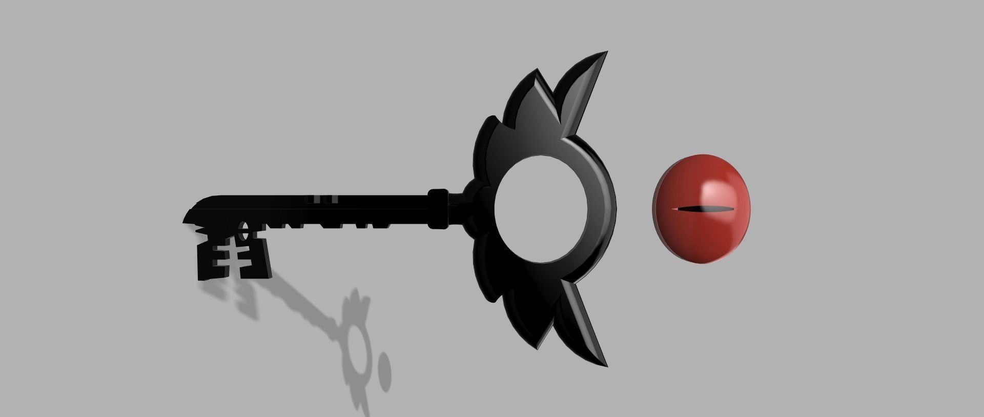 Hazbin hotel demon key 3D print model_1