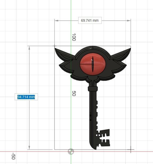 Hazbin hotel demon key 3D print model_19
