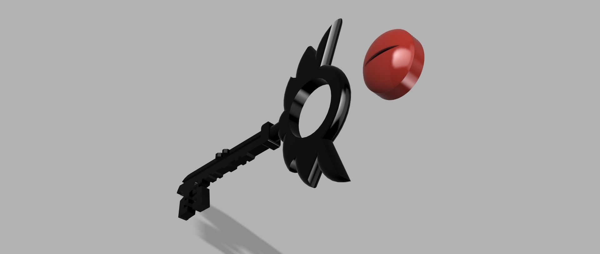 Hazbin hotel demon key 3D print model_2