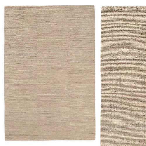 ANNU WOOL RUG Sand 3D model