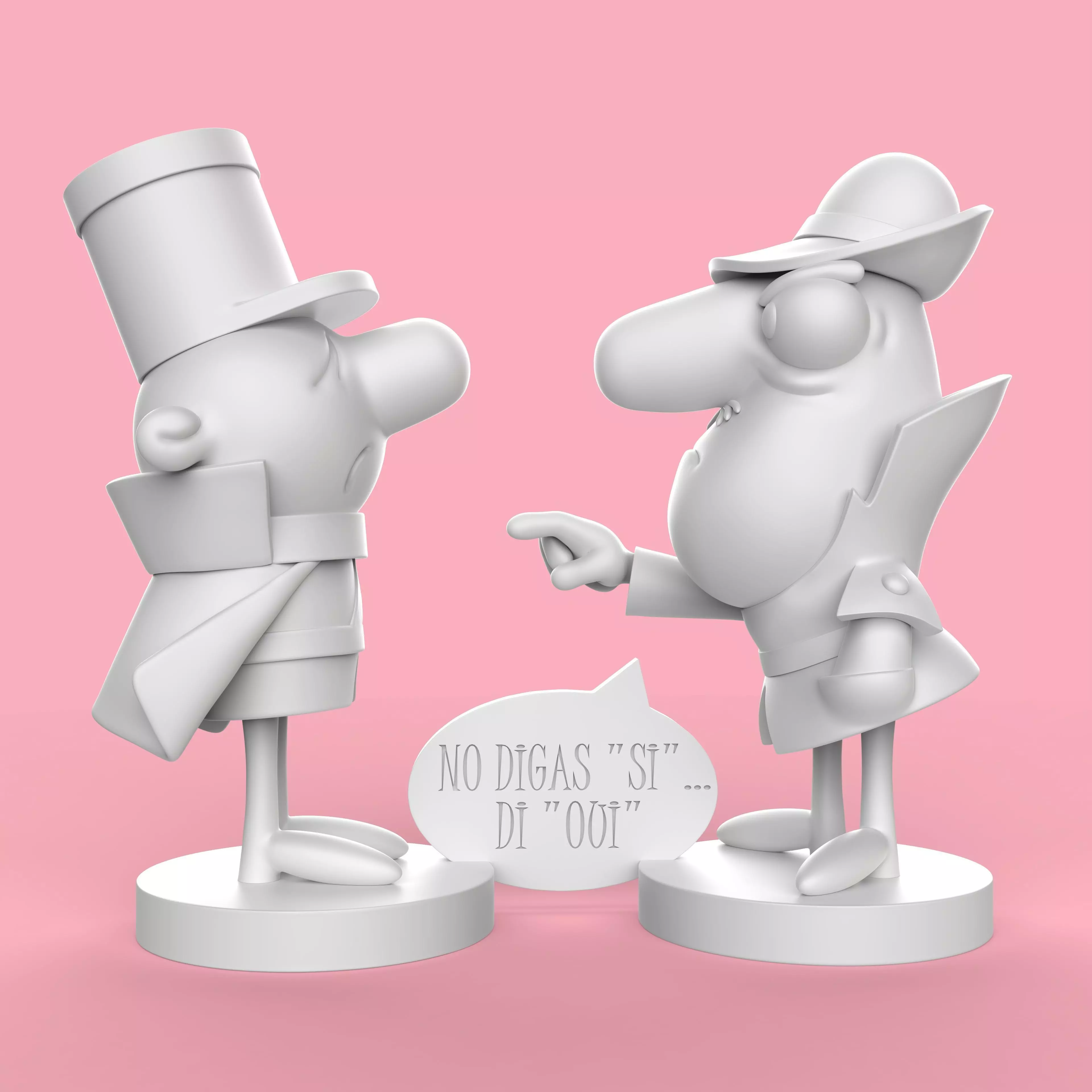 INSPECTOR CLOUSEAU Y SARGENTO DODO 3D print model_3