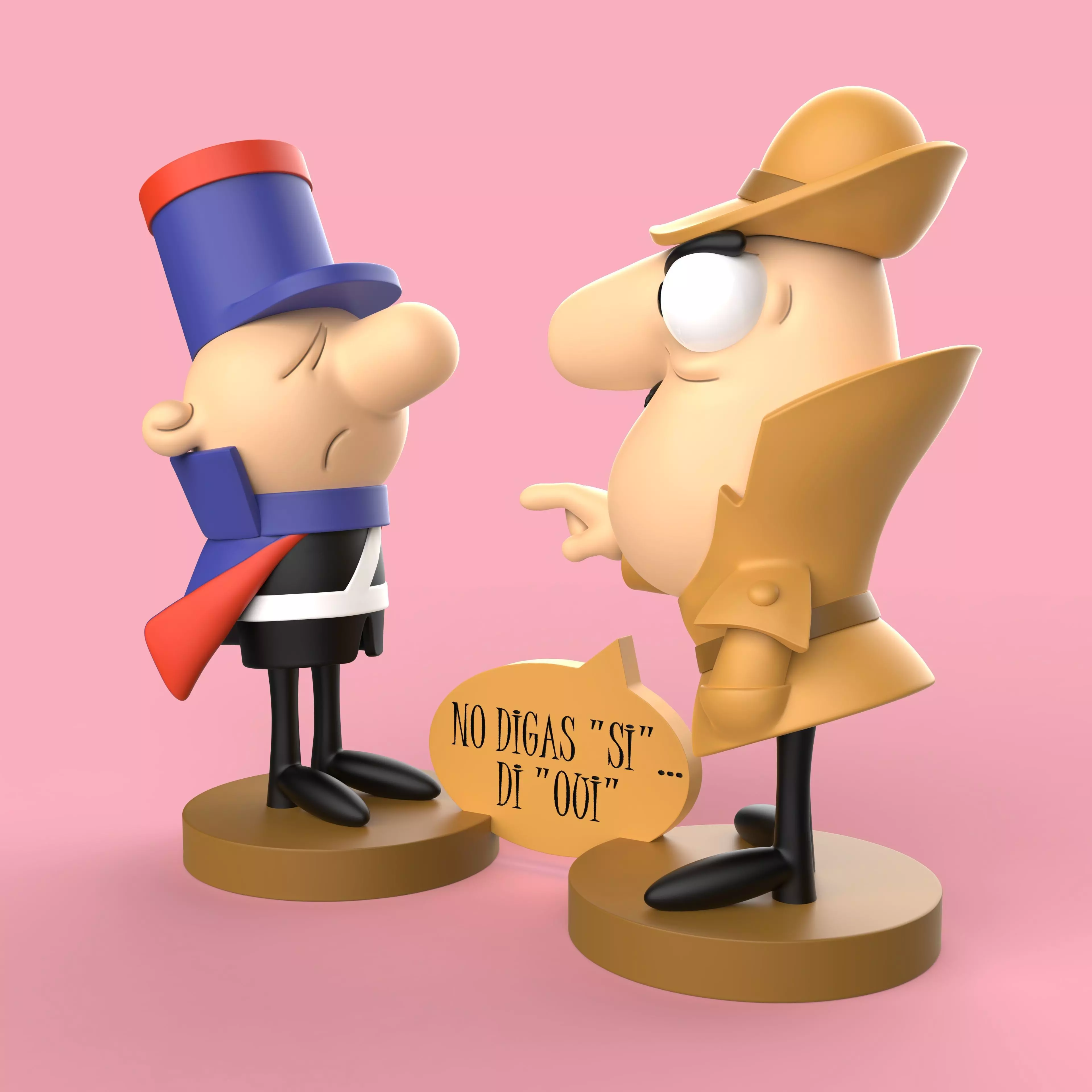 INSPECTOR CLOUSEAU Y SARGENTO DODO 3D print model_2
