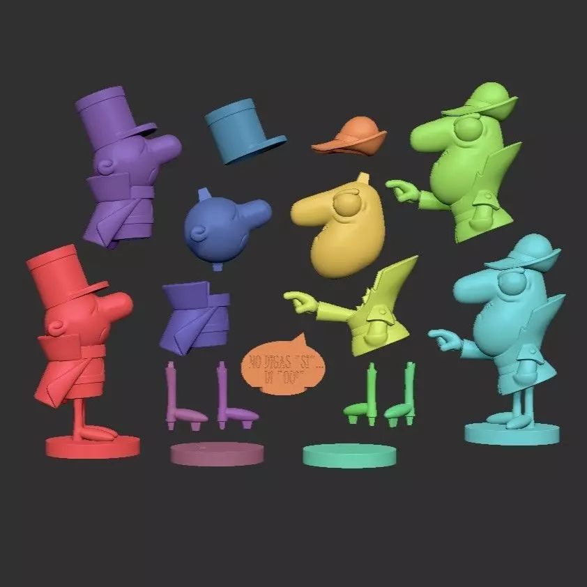 INSPECTOR CLOUSEAU Y SARGENTO DODO 3D print model_4