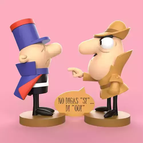 INSPECTOR CLOUSEAU Y SARGENTO DODO 3D print model
