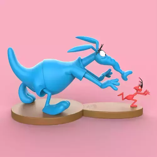 LA HORMIGA Y EL OSO HORMIGUERO 3D print model