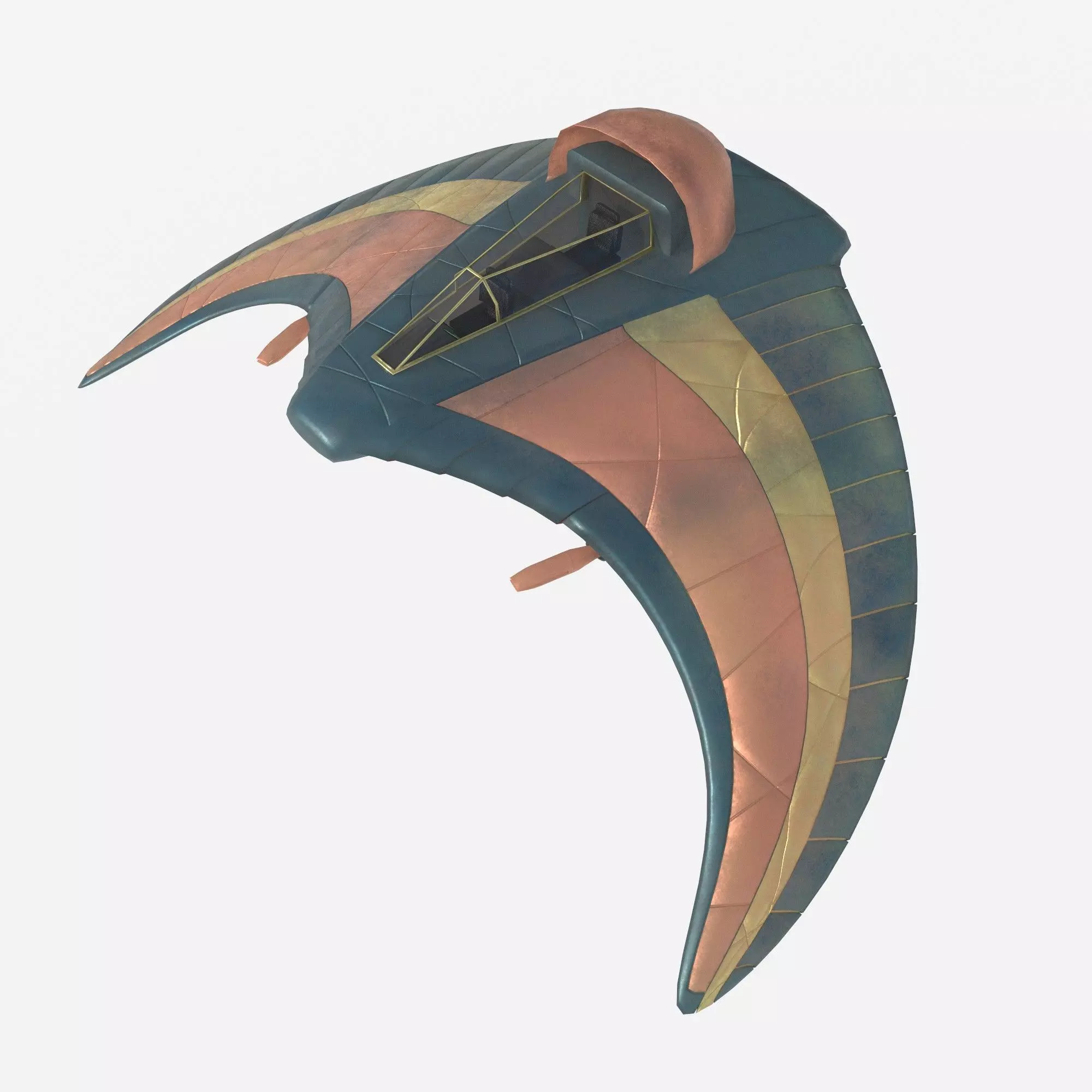 Glider Guauld Low-poly 3D model