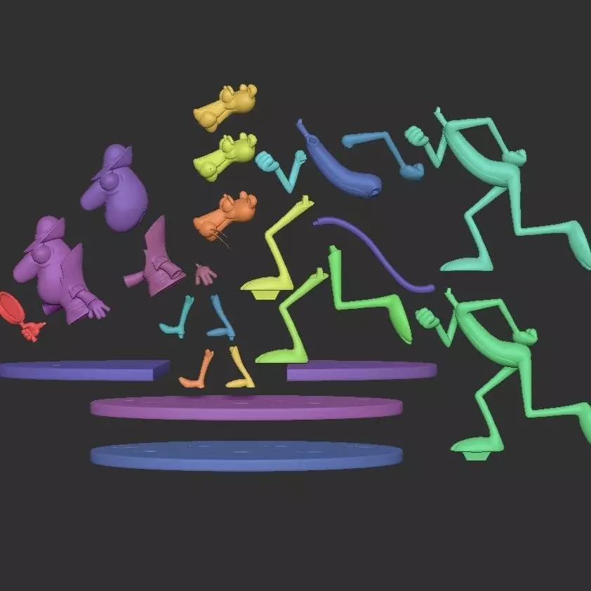 THE PINK PANTHER AND INSPECTOR 3D print model_6