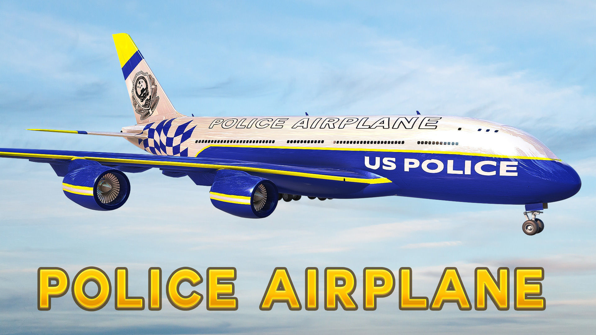 Elite Police Aircraft 3D Model 3D model_1