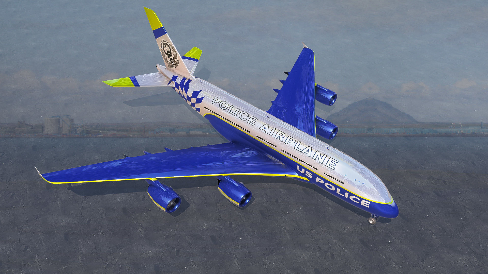 Elite Police Aircraft 3D Model 3D model_3