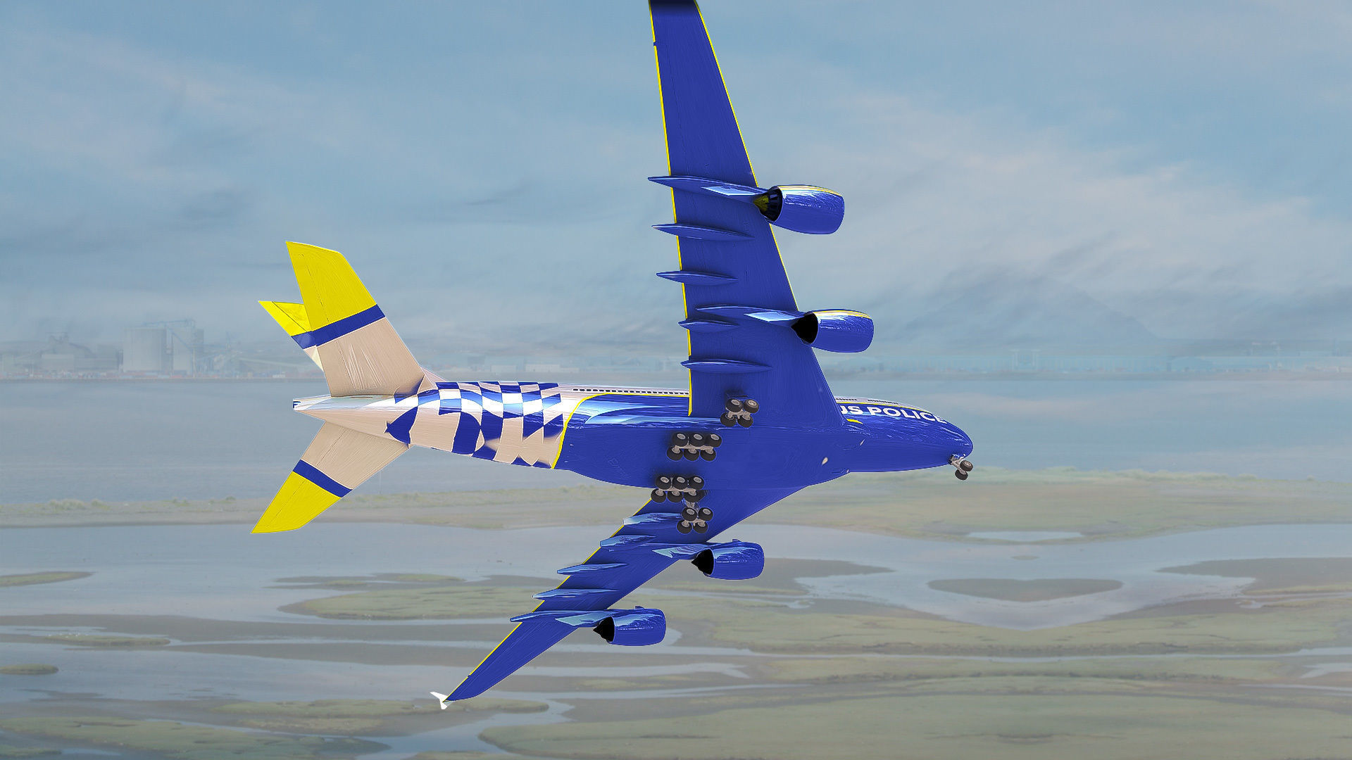 Elite Police Aircraft 3D Model 3D model_5