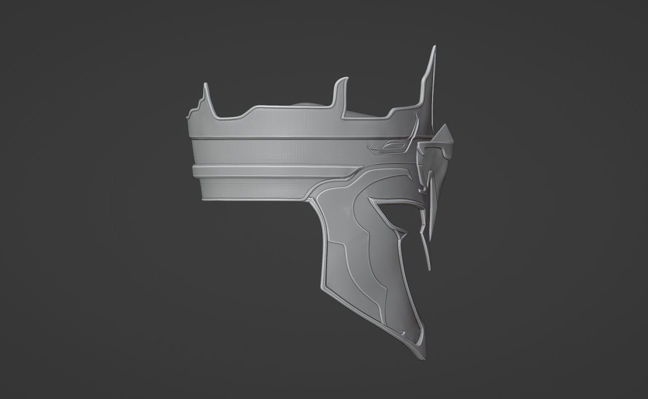 Reiko helmet from MK1 - Dressed to Kill 3D print model_4