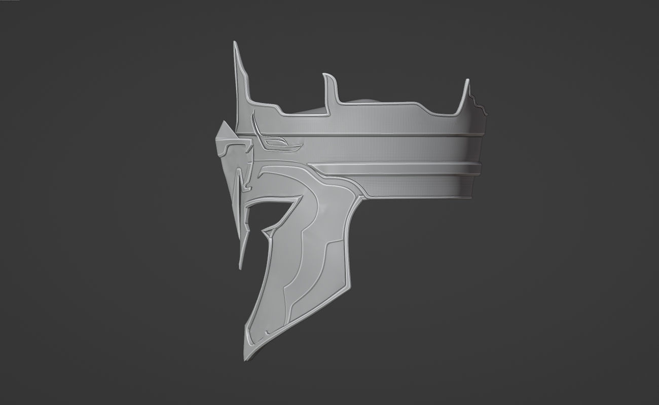 Reiko helmet from MK1 - Dressed to Kill 3D print model_3