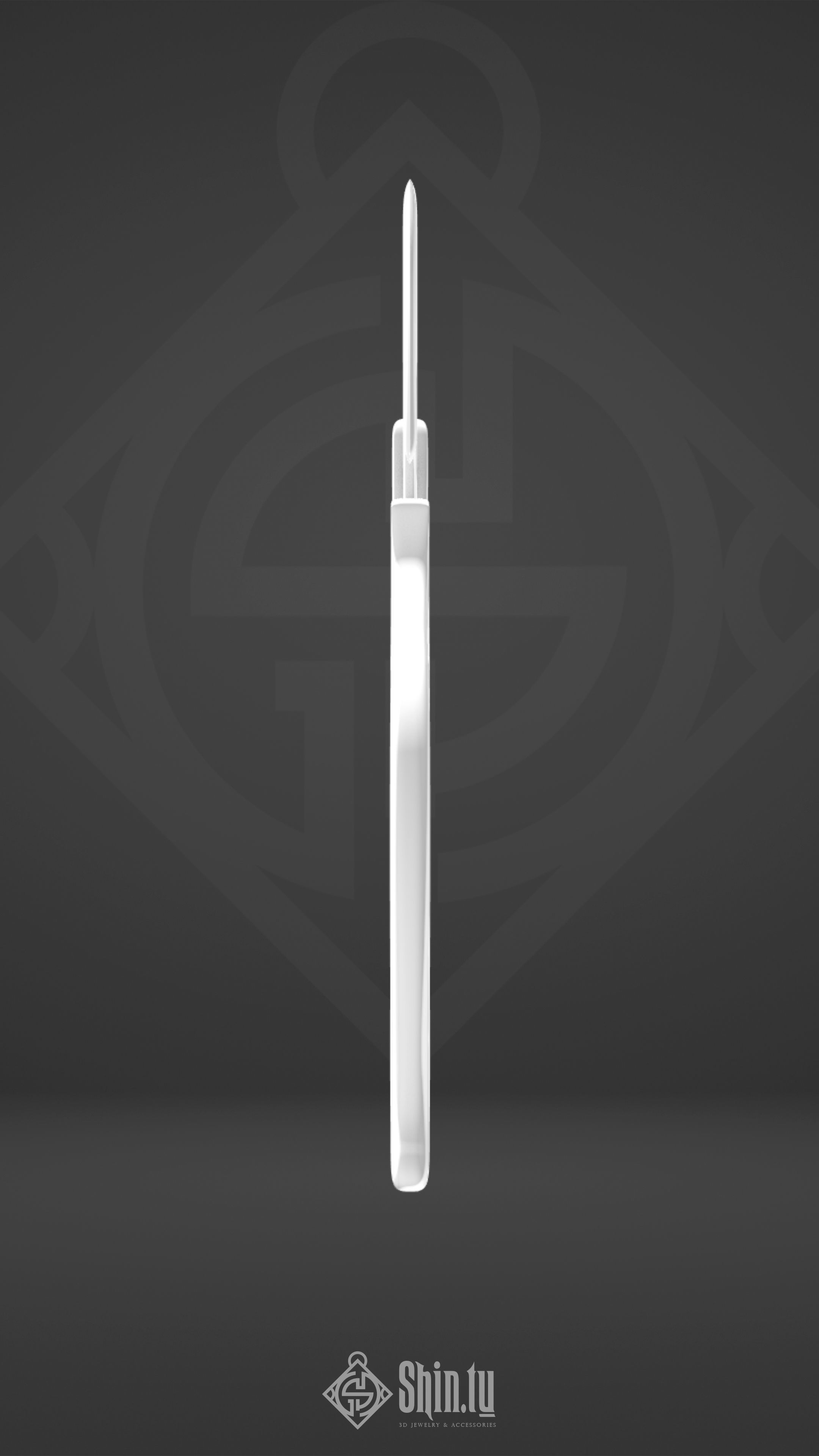 Maori Pendant Leaf wave 3D print model_5