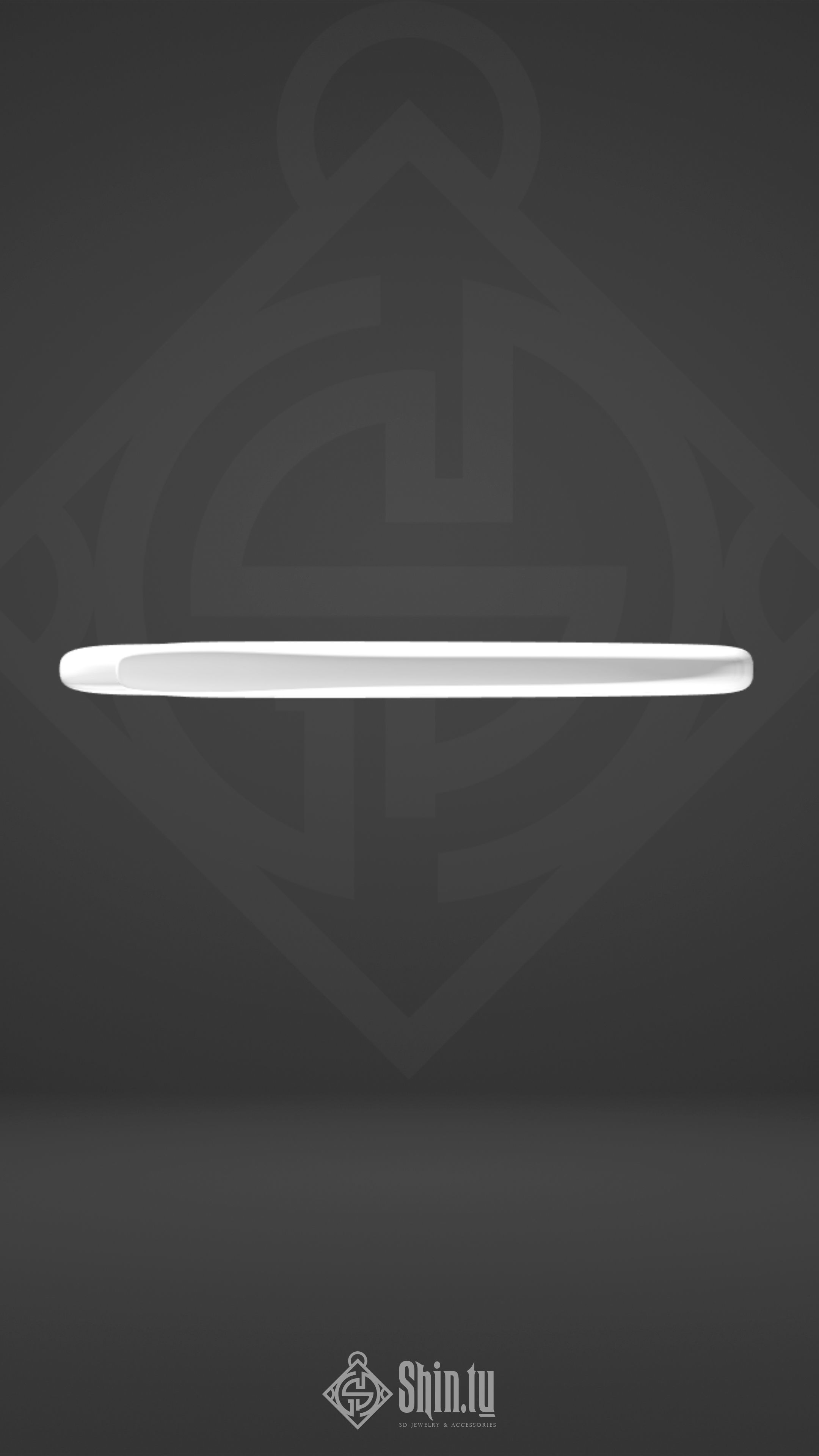 Maori Pendant Leaf wave 3D print model_2