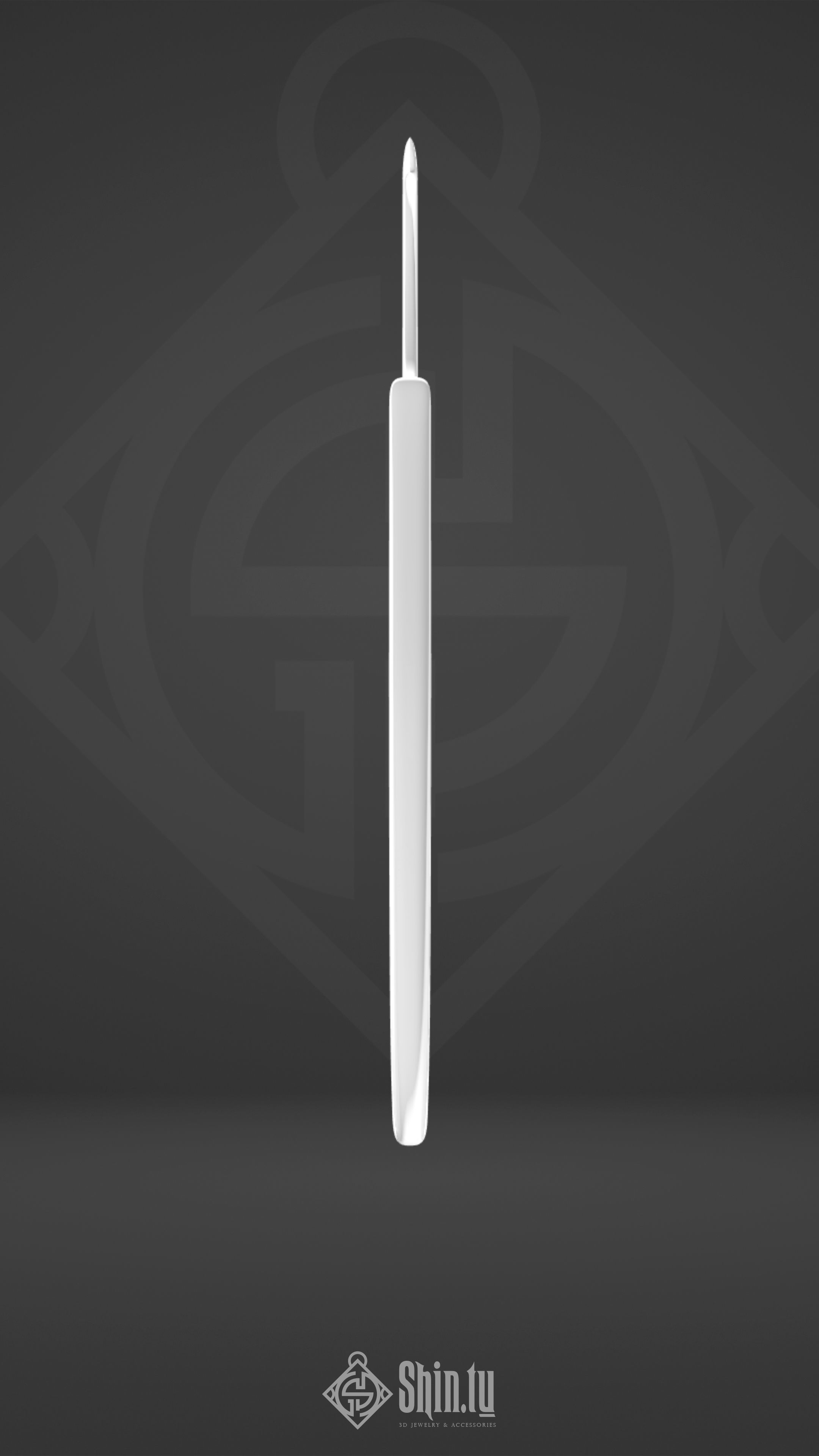 Maori Pendant Leaf wave 3D print model_4