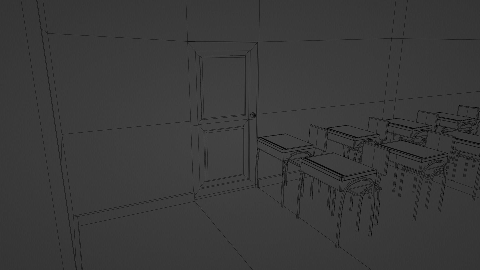 Class room Free 3D model_5