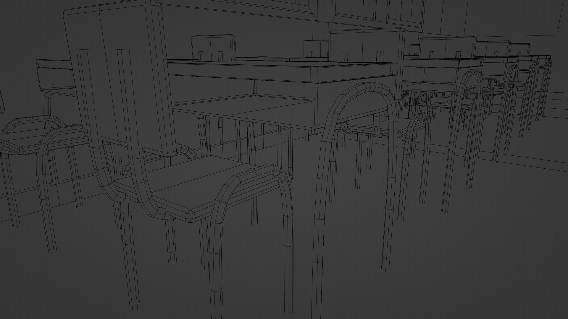 Class room Free 3D model_4