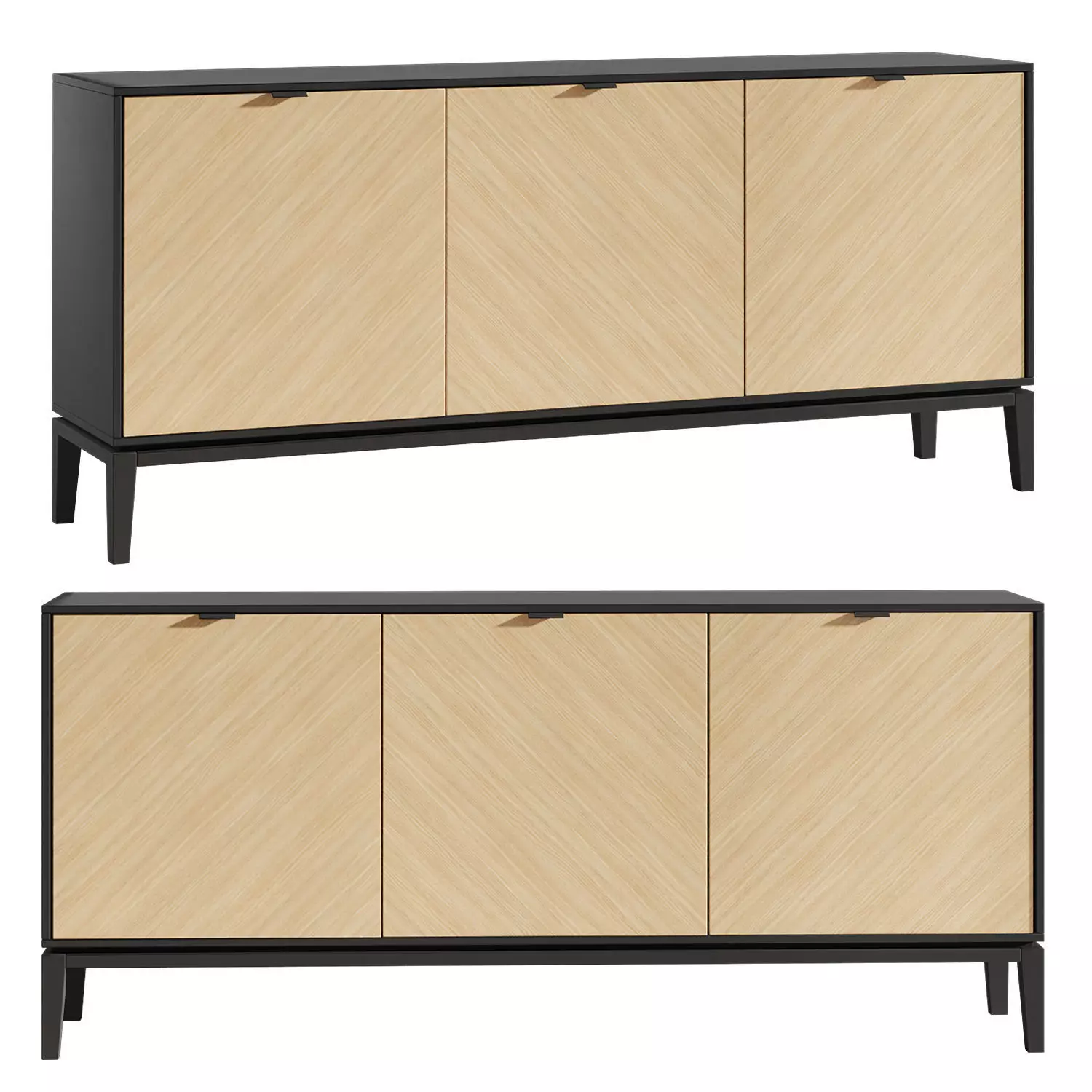 Ellipse Furniture Fjord Cabinet Low-poly 3D model