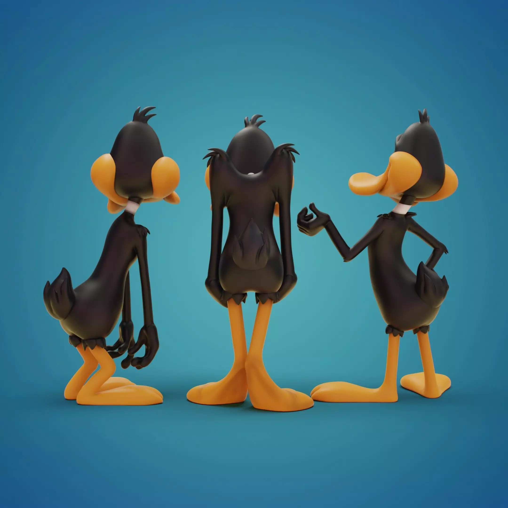 DUFFY DUCK x 3 3D print model_1