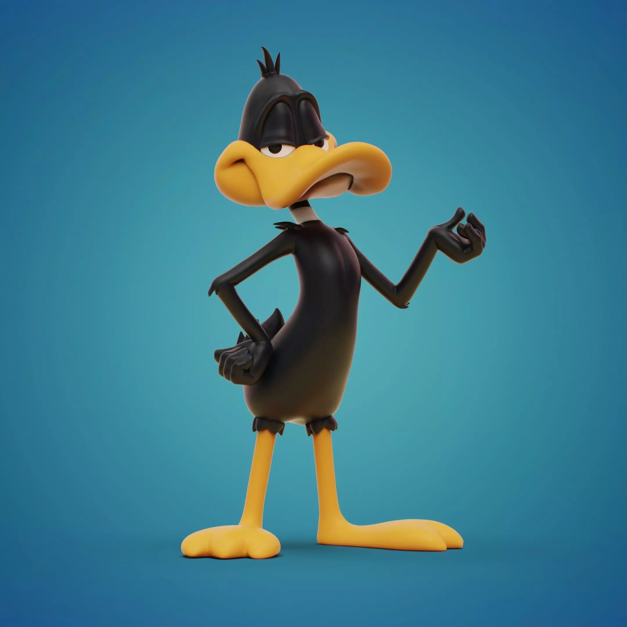 DUFFY DUCK x 3 3D print model_6