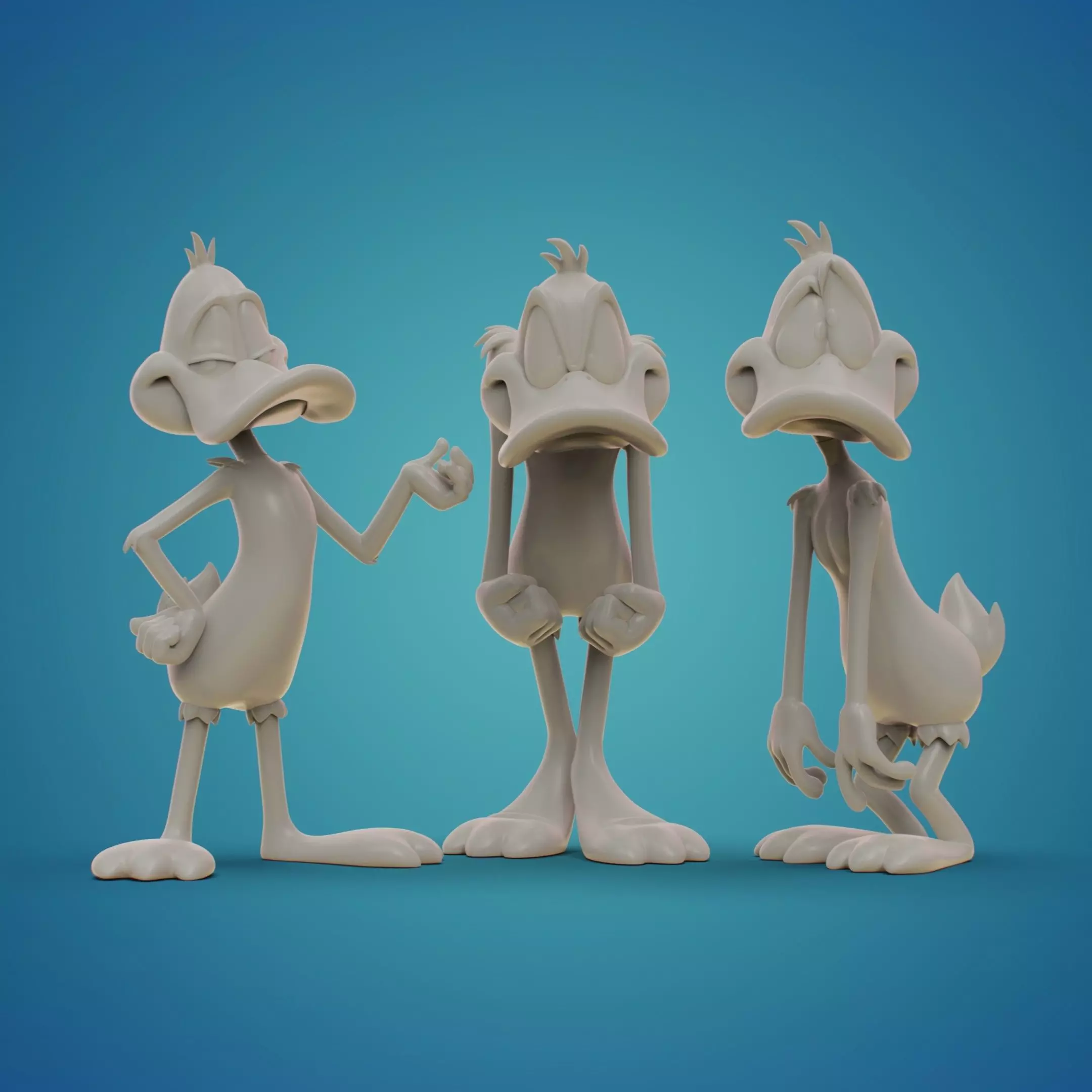 DUFFY DUCK x 3 3D print model_8