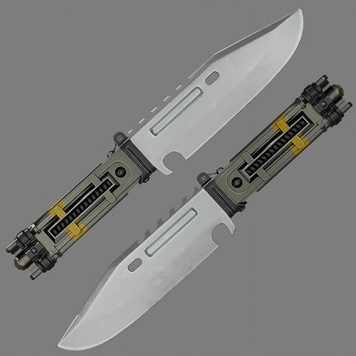 Knife V Low-poly 3D model