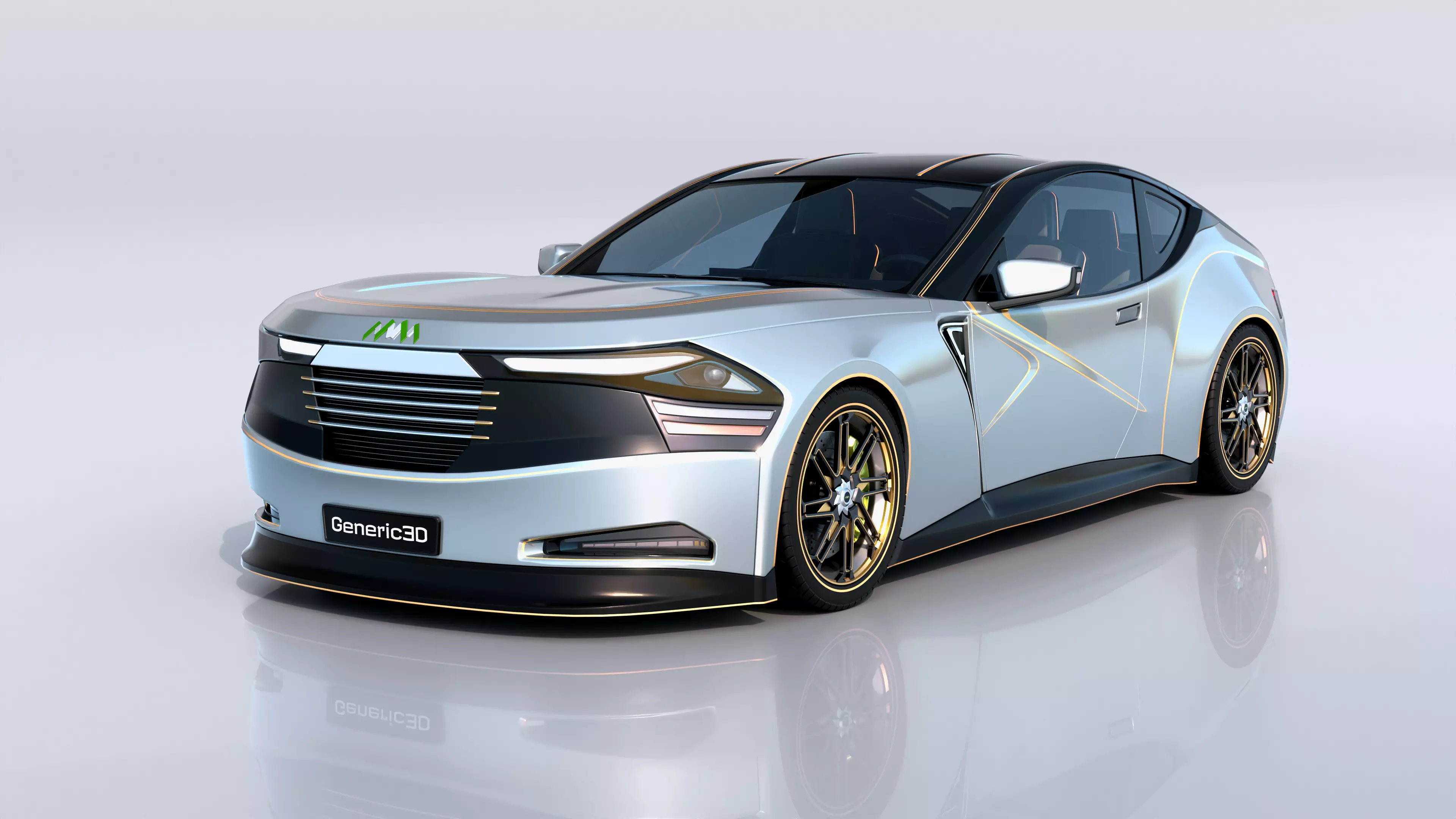 Generic Car Series - V1U2-G3D 3D model_0