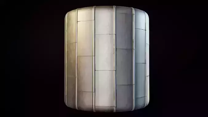 Seamless Metal roof PBR material Texture