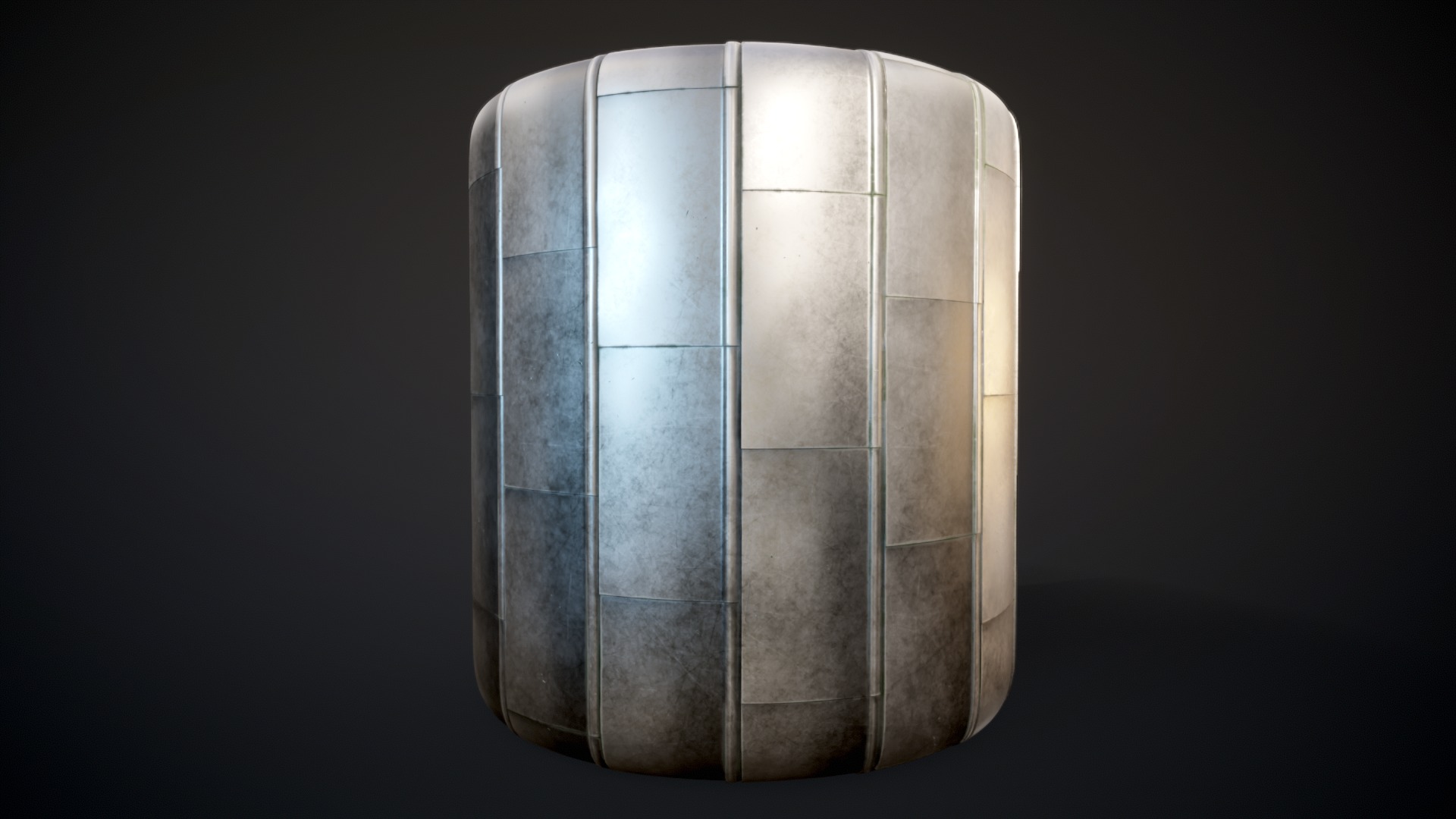 Seamless Metal roof PBR material Texture_1