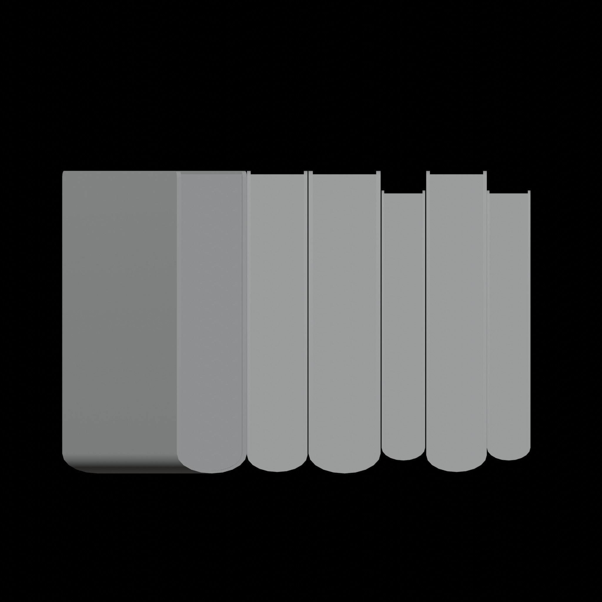 Old Books Low-poly 3D model_6