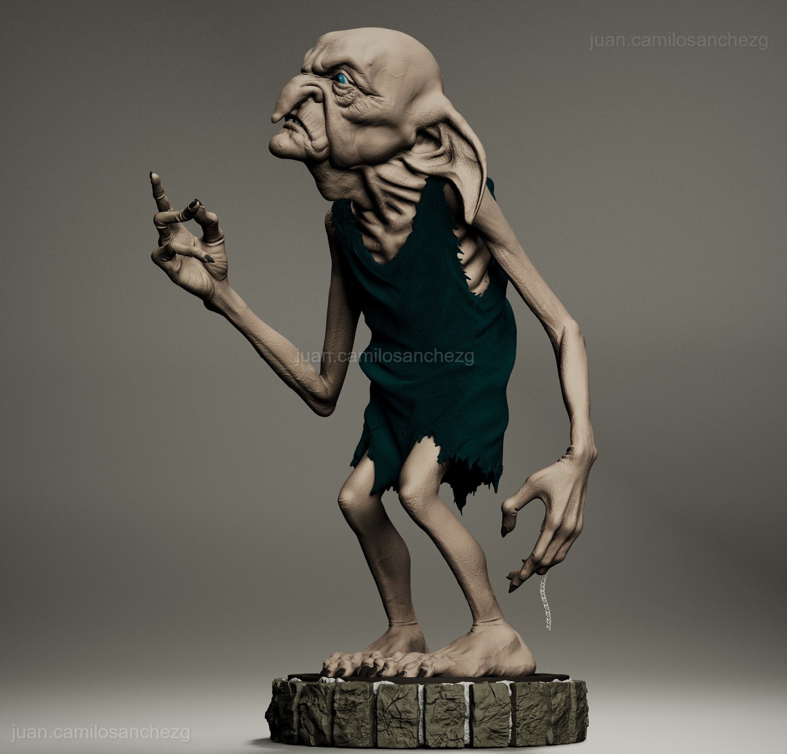 KREACHER HOUSE ELF HARRY POTTER MOVIE 3D print model_2