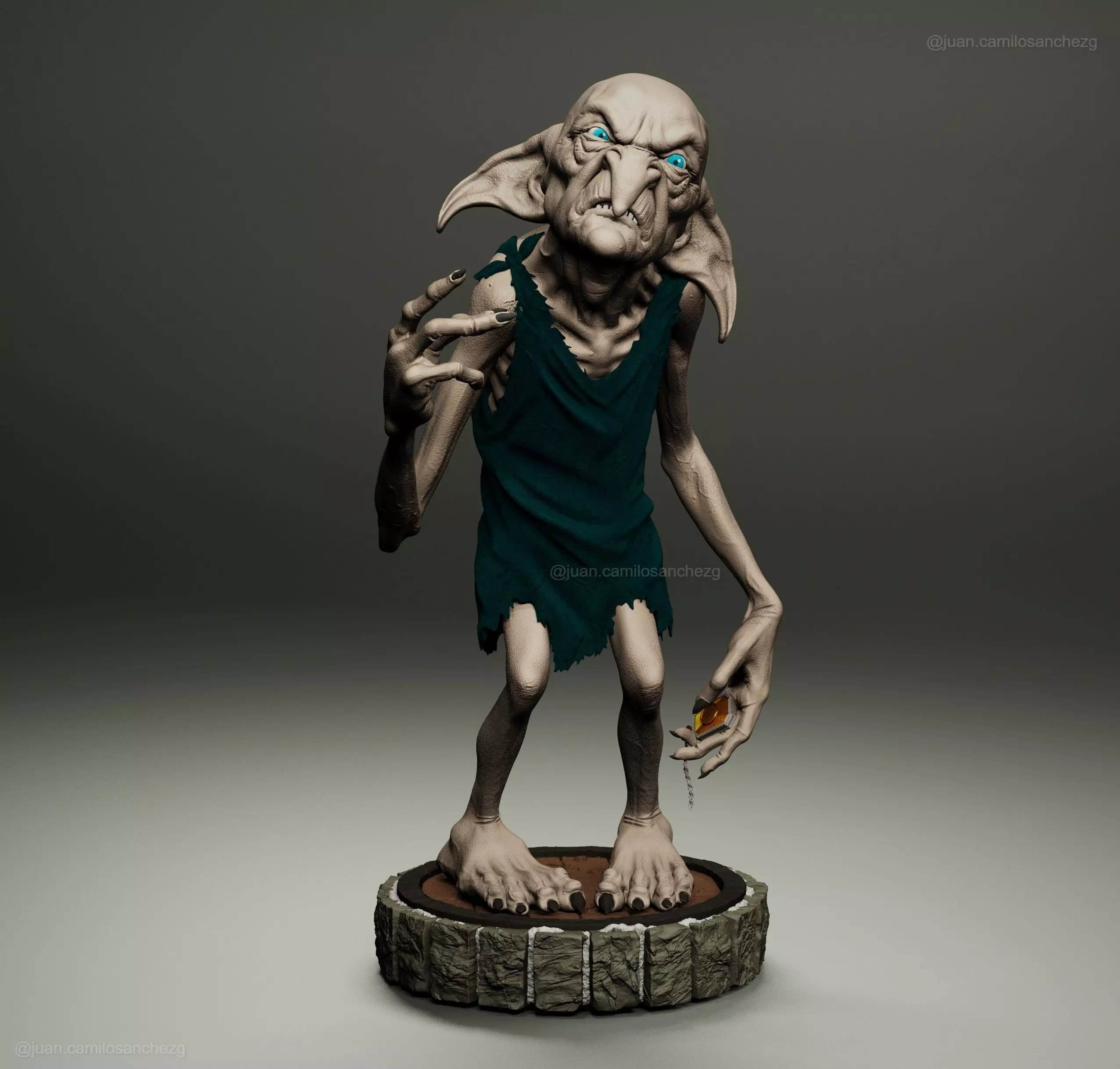 KREACHER HOUSE ELF HARRY POTTER MOVIE 3D print model_0