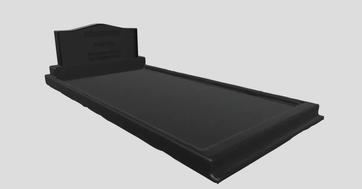 Tumba tomb stone tombstone cementerio cementery Low-poly 3D model_0