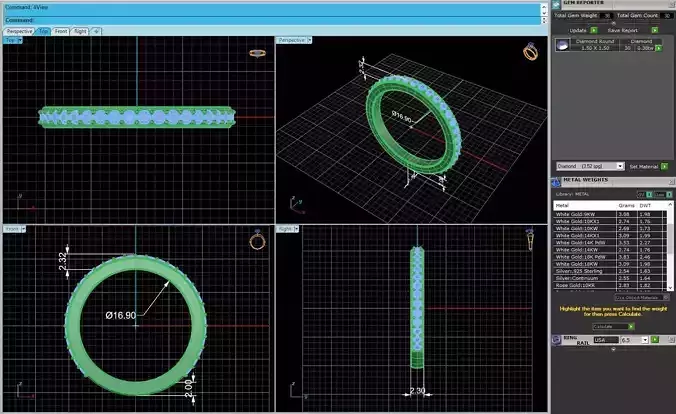 Women Diamond Engagement Ring R102