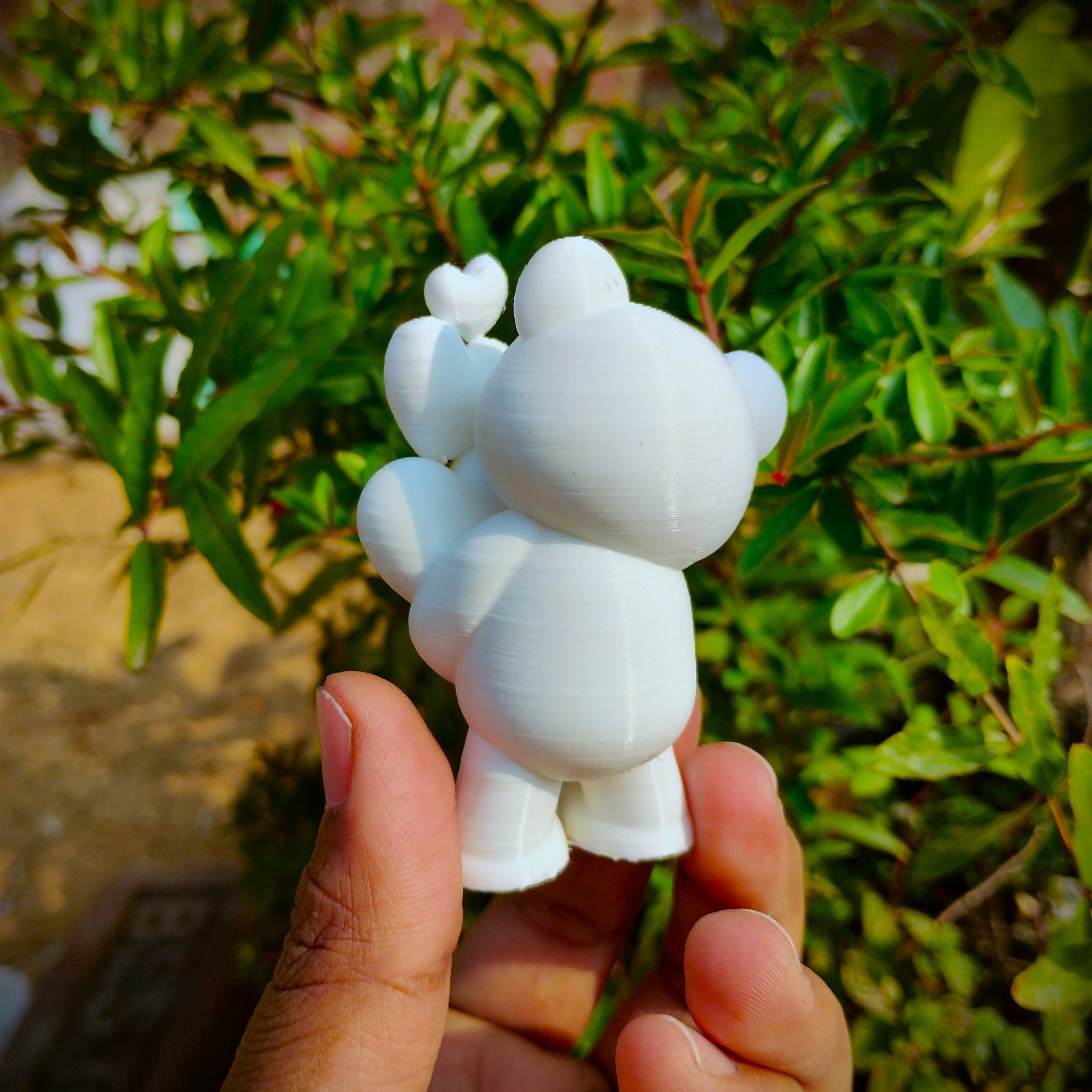 Valentines Special - Teddy Bear with Hearts 3D print model_3