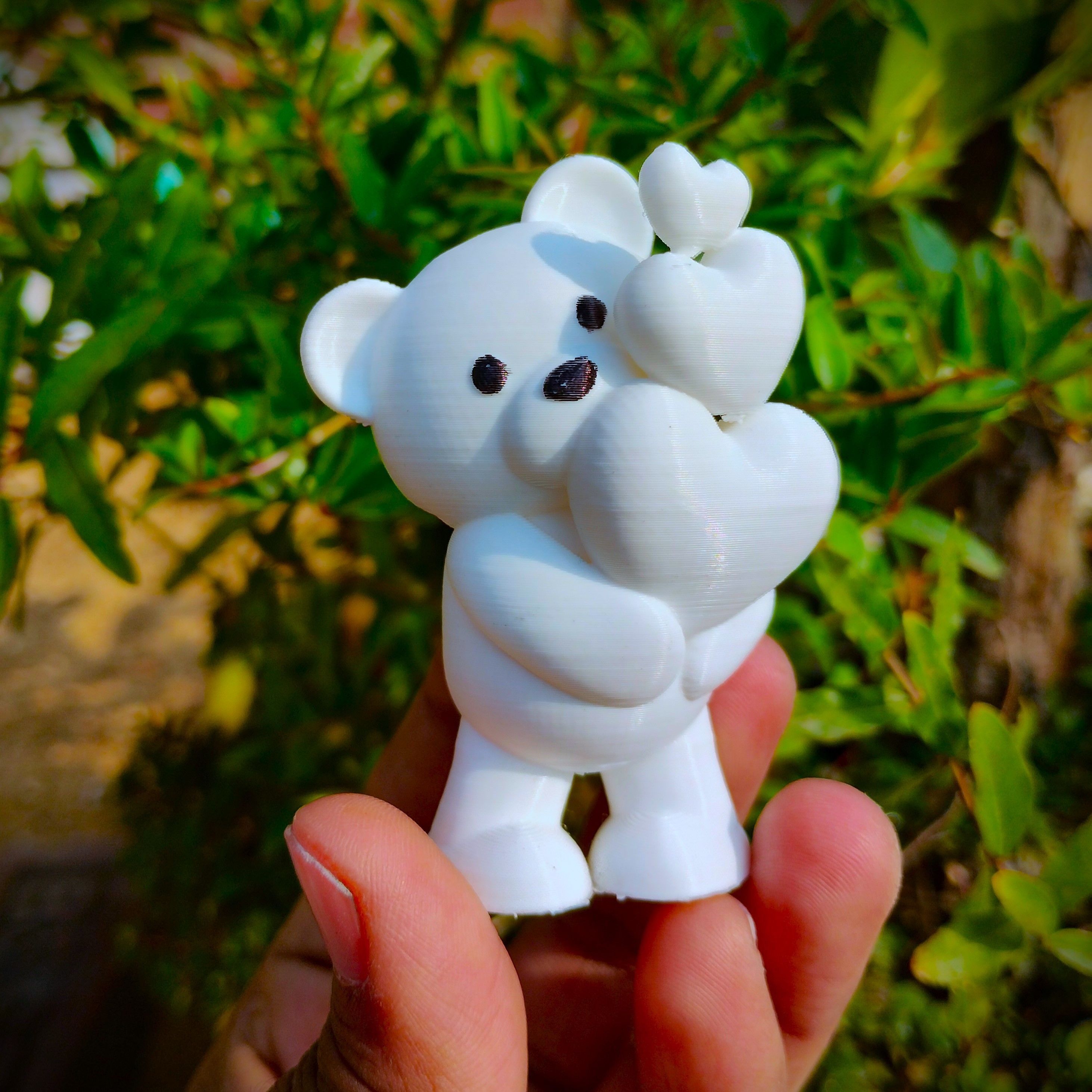 Valentines Special - Teddy Bear with Hearts 3D print model_2