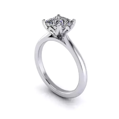 Solitaire Diamond Wedding Ring  R111