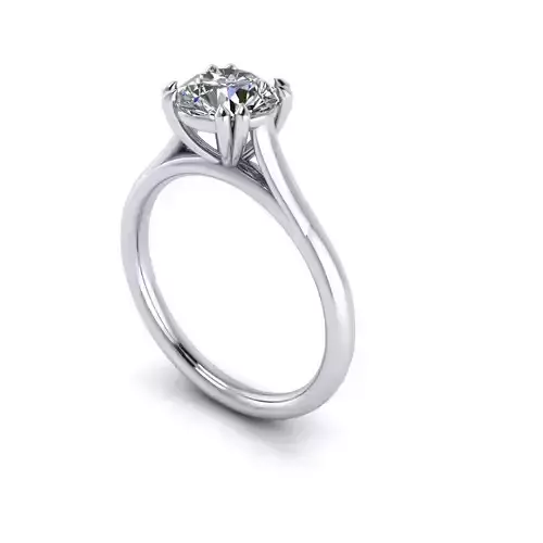 Solitaire Women Diamond Engagement Ring R103