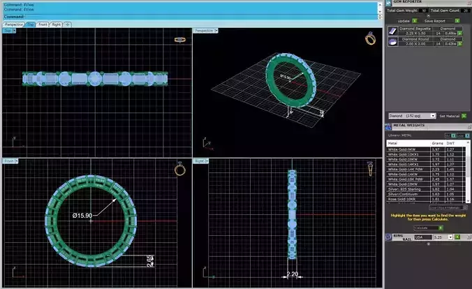 Women Diamond Engagement Ring R171