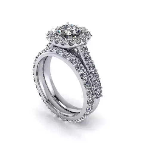 Matching Diamond Wedding Ring R167