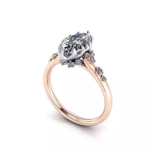 Solitaire Diamond Women Ring R208