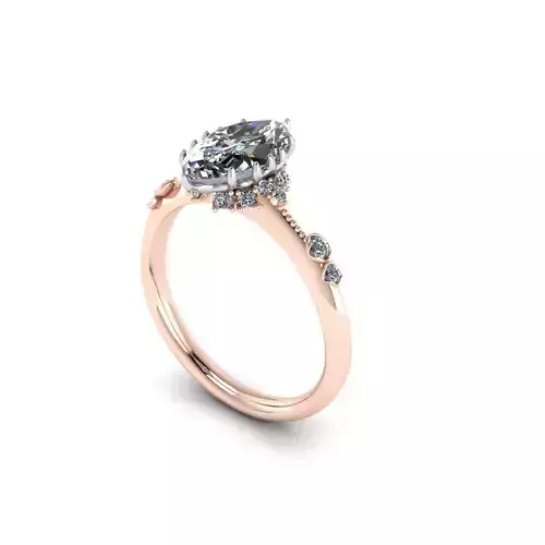 Solitaire Women Diamond Engagement Ring R206