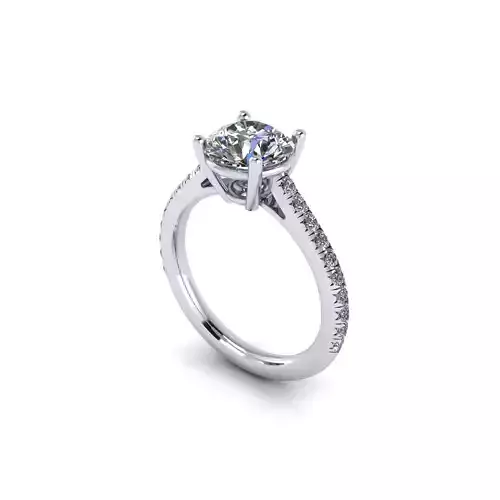 Solitaire Women Diamond Engagement Ring R182